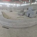 衢州 芝麻白异形坐凳，自然面光面弧形加工