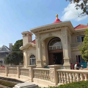 衢州 黄金麻花岗岩欧式别墅