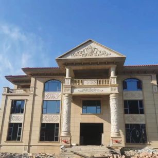 衢州 黄金麻花岗岩别墅外墙干挂