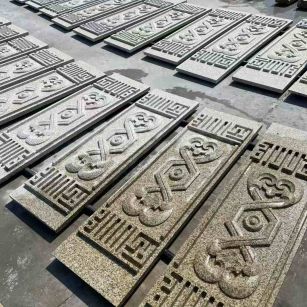 衢州 黄金麻花岗岩外墙雕刻板