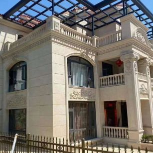 衢州 黄金麻花岗岩荔枝面别墅外墙干挂