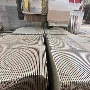 衢州 车间生产日常，黄金麻白麻花岗岩