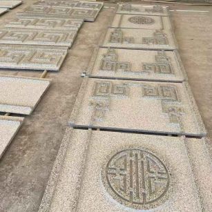 衢州 白麻花岗岩外墙立面雕刻板