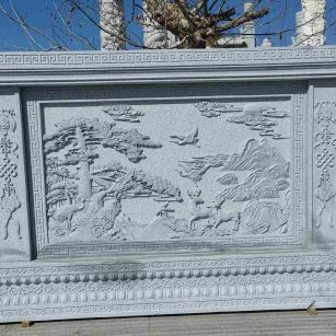 衢州 芝麻白大型照壁，屏风，影壁