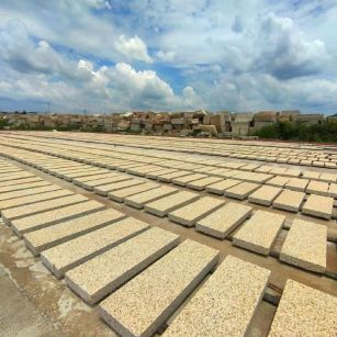 衢州 黄金麻荔枝面花岗岩石材地铺石防护中