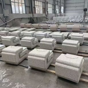 衢州 白麻花岗岩异形加工-石凳，坐凳