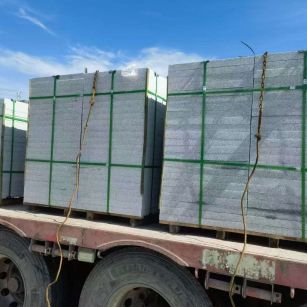 衢州 芝麻白花岗岩地铺石装车日常