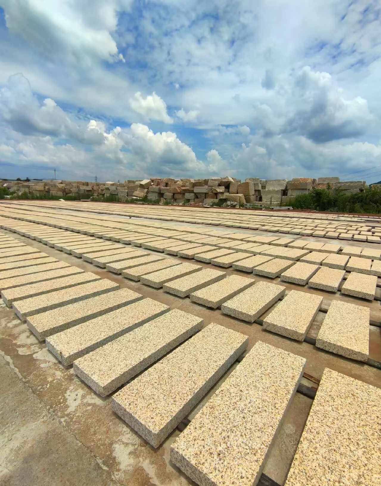 衢州 黄金麻荔枝面花岗岩石材地铺石防护中