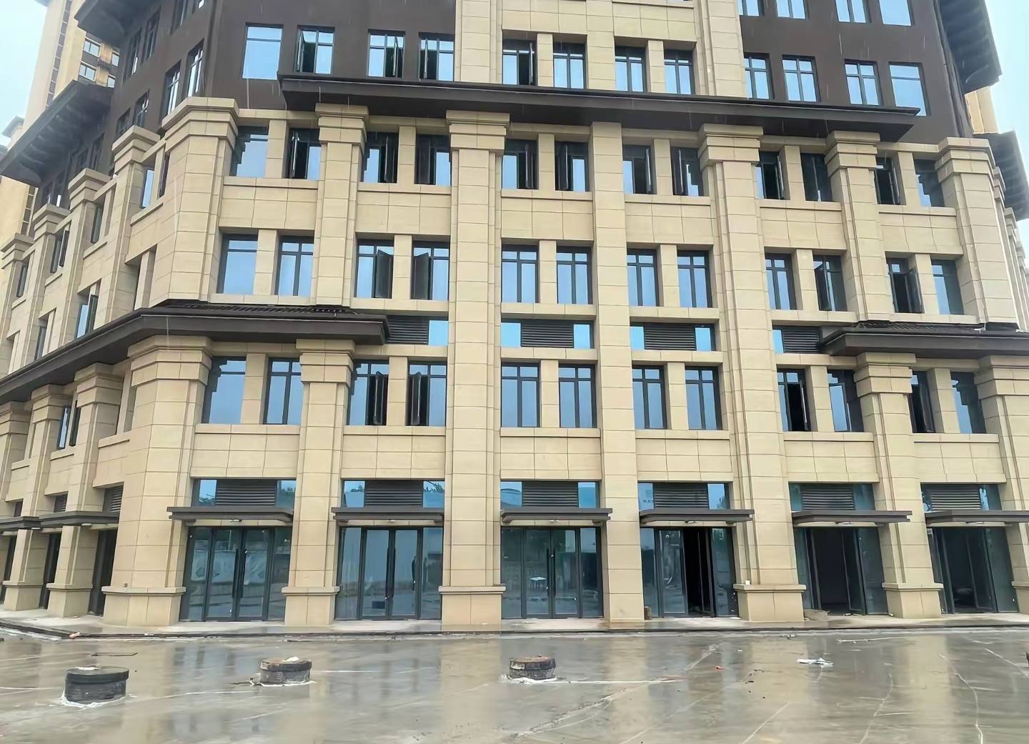 衢州 黄金麻花岗岩荔枝面小区外墙干挂