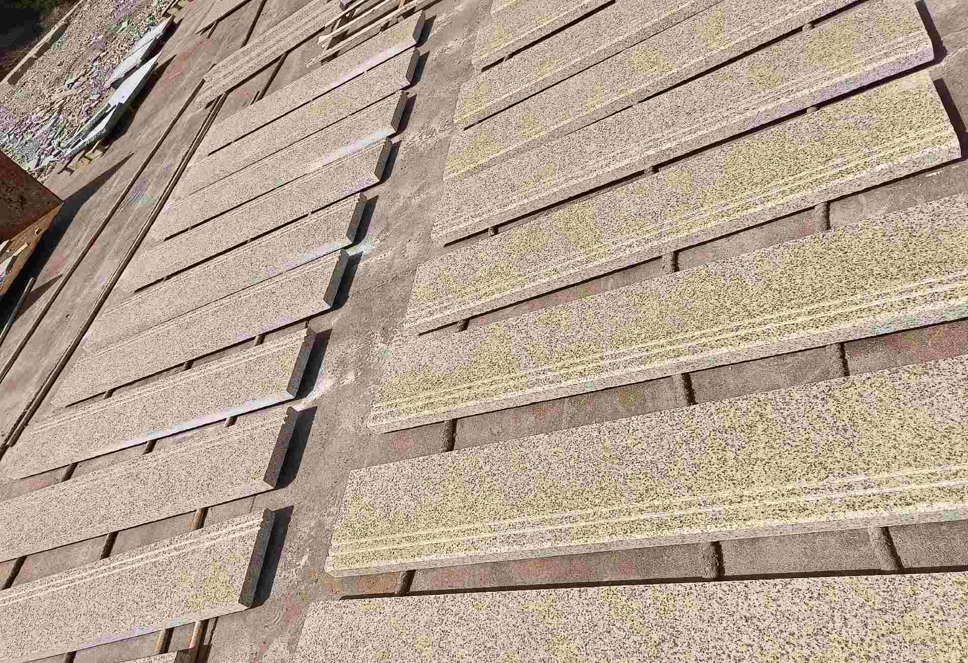 衢州 黄金麻花岗岩光面楼梯踏步